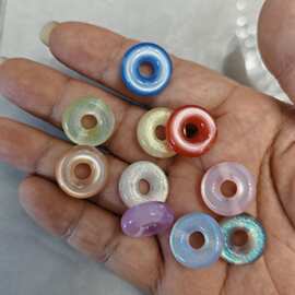 17mm光变银河满天星猫眼甜甜圈 DIY手工串珠串笔手机链饰品配件