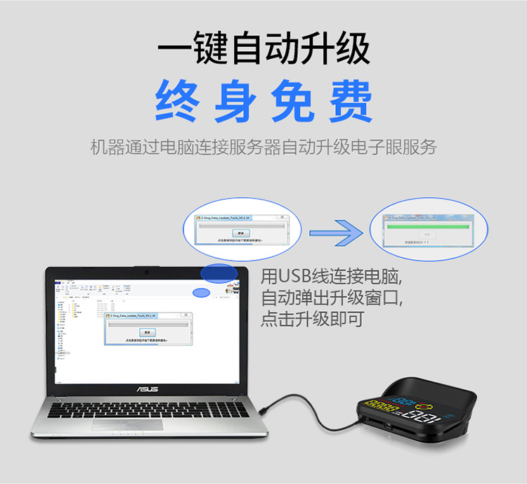 3 in 1 car head-up display car OBD universal HUD driving computer speedometer non-destructive modification smart