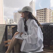 春秋季白色衬衫外套女装设计感小众衬衣2023新款复古港味长袖上衣