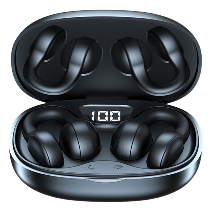 Nuevo Real inalámbrico reducción de ruido clip de oído X58 auricular Bluetooth no entrar oído clip oído deportes Super larga batería de gran potencia