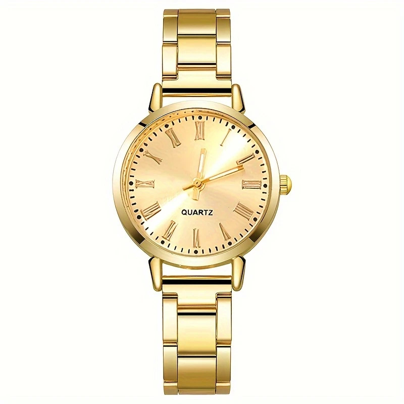Nische leichte Luxus Damenmode Armbanduhr Schüler Party einfache Mode Damenuhr Quarz Uhr Temperament Stahlband Uhr für Mädchen