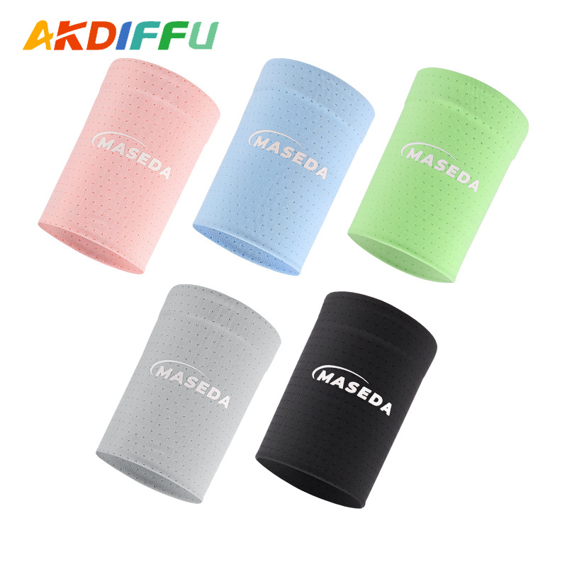 Brazalete de sensación fría Brazalete deportivo de seda de hielo de verano Brazalete de sensación fría Muñeca de sensación fría para hombres y mujeres Cinturón de mano de fitness Cuidado fino que absorbe el sudor