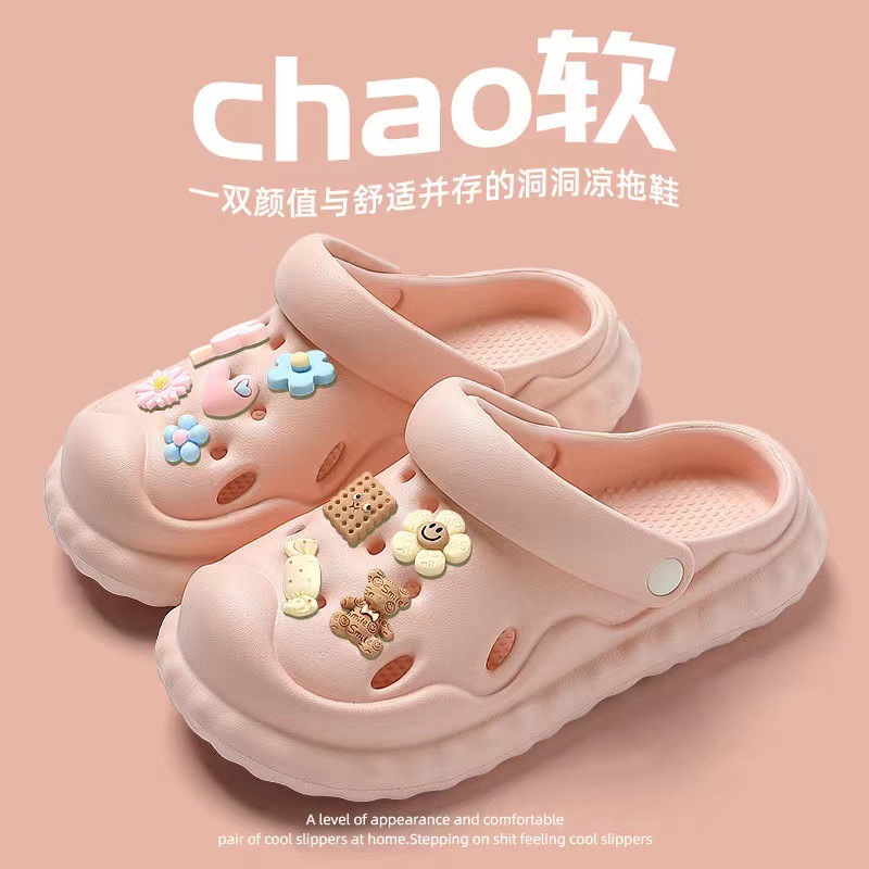 Zuecos de EVA para mujer plataforma gruesa verano