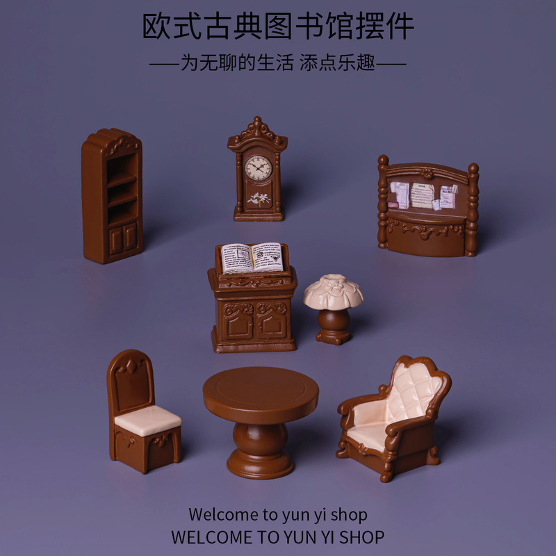 Micro-Landscape Furniture Ornaments European Classical Library DIY Decorations Creative New Products Car Desktop Small Ornaments Micro-Landscape Furniture Ornaments European Classical Library DIY Decorations Creative New Products Car Desktop Small Ornaments