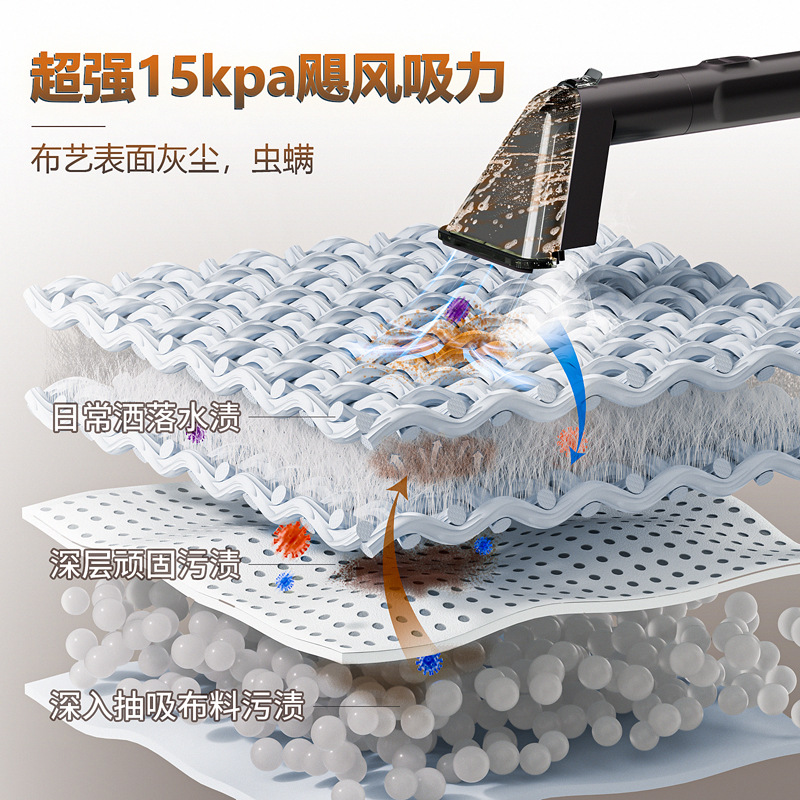 C988 máquina de limpieza de tela de vapor nueva máquina de limpieza de sofá multifuncional de eliminación de ácaros de alta temperatura con motor sin escobillas cableado