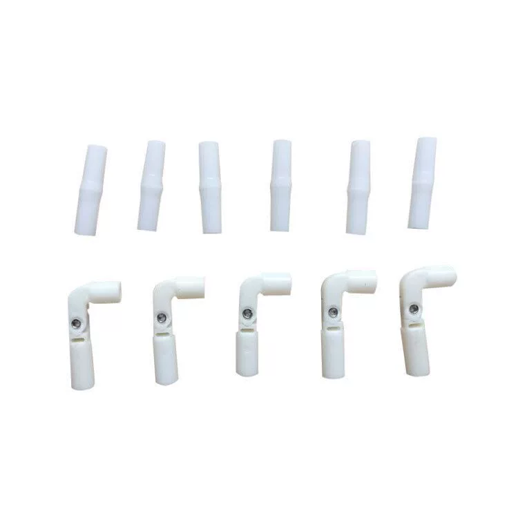 Складные аксессуары для кронштейнов для москитной сетки Подвижное соединение из АБС-пластика Внутренний диаметр 8 мм Двусторонний подвижный складной локоть