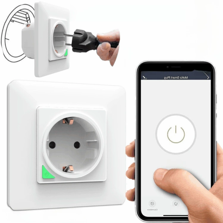 Германская Европейская стандартная умная розетка умный дом граффити Wi-Fi умная розетка Европейские регуляторы интероперабельности