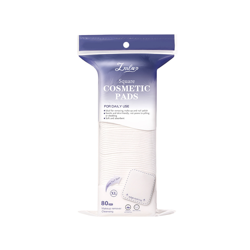 LMLTOP 80 piezas de algodón cosmético de borde aumentado, doble cara gruesa, desmaquillaje, algodón húmedo, exclusivo a través de la frontera.