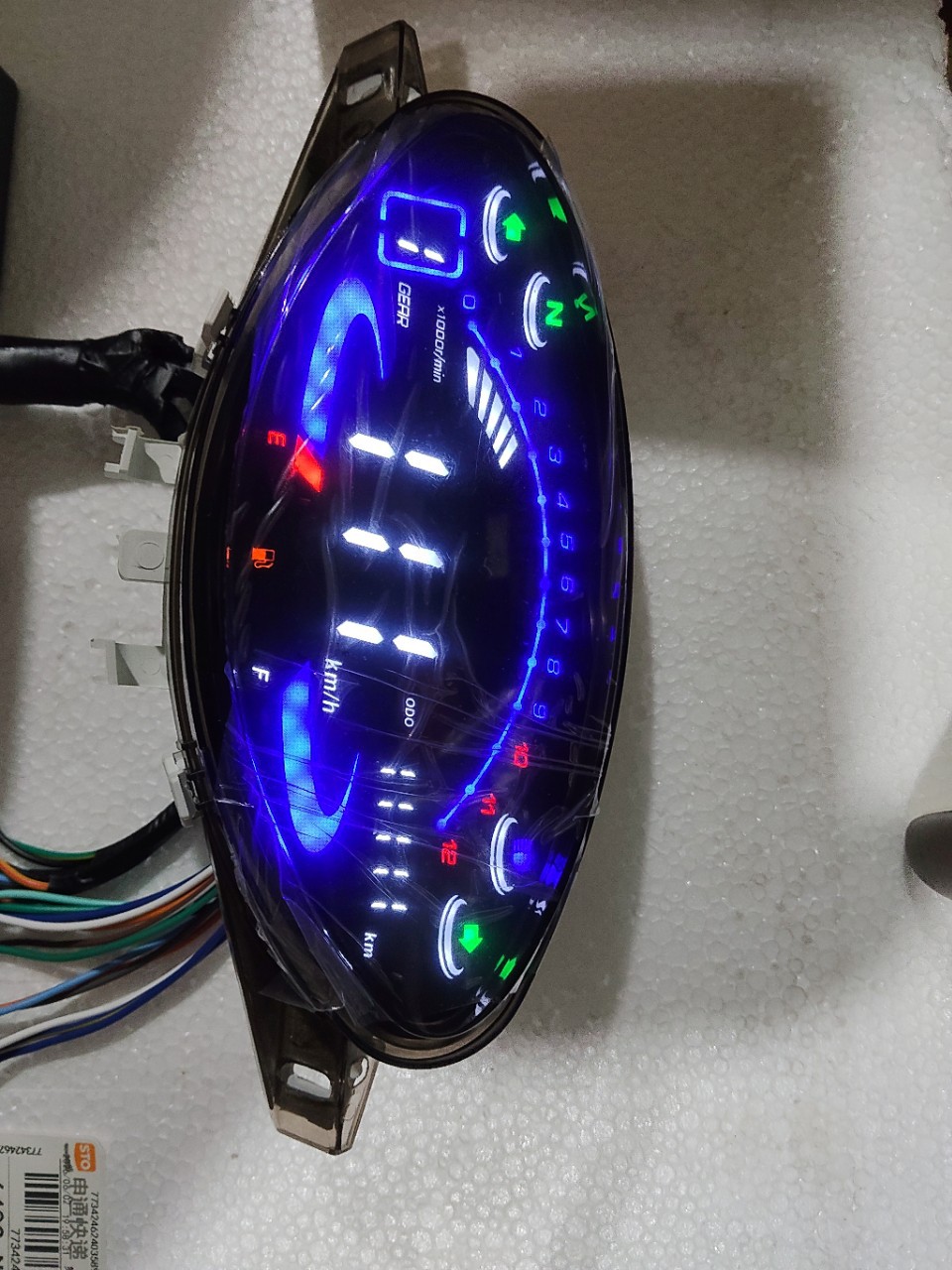 Popular export motorcycle modification instrument suitable for Honda BIZ100 LED speedometer