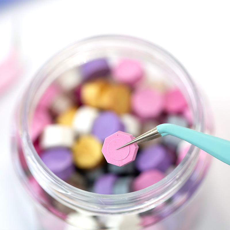 有控 手帐贴纸镊子 清新马卡龙咕卡手账精细胶带工具尖头弯头实