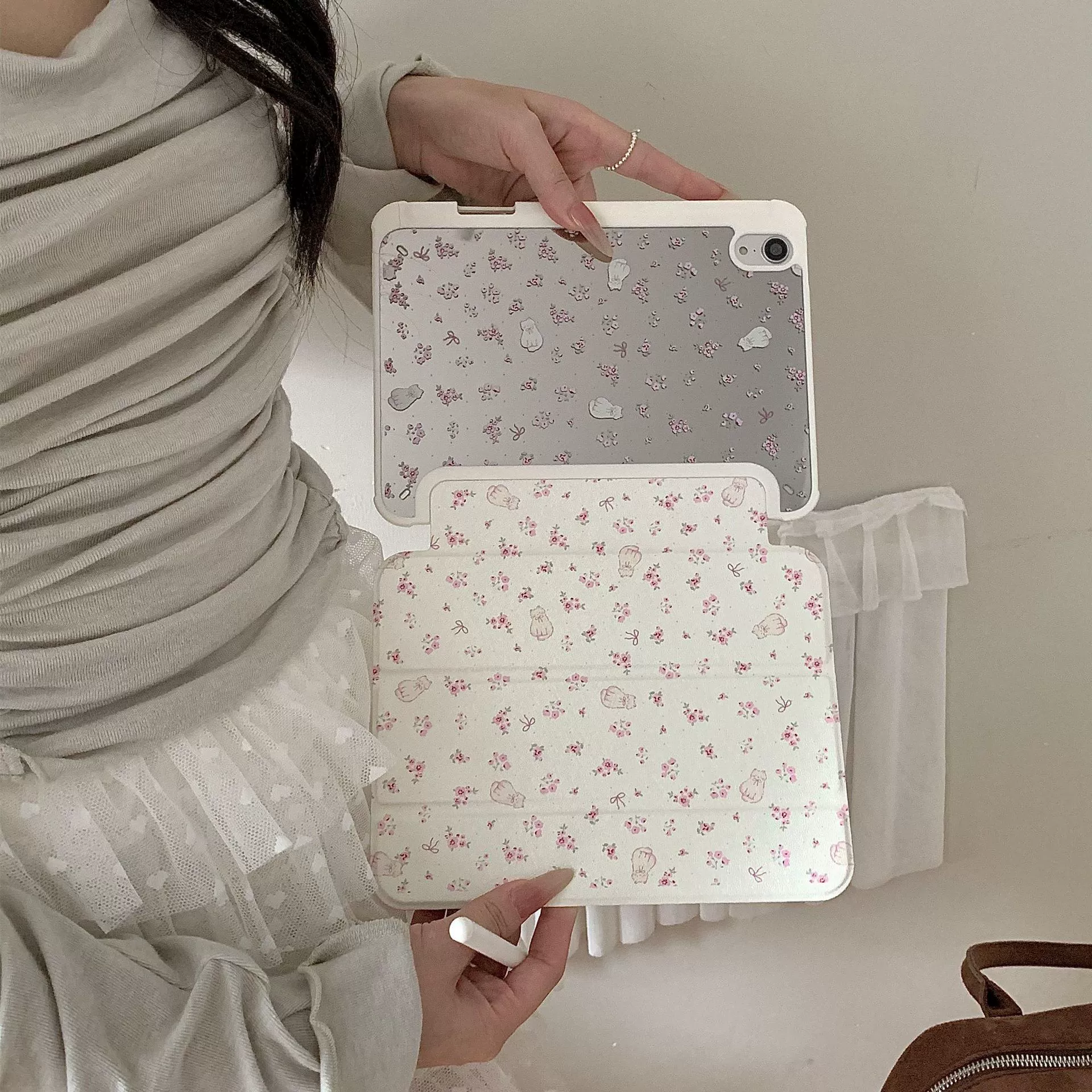 Пластиковый чехол для iPad 13-дюймов в виде цветка девушки-коши, плоская панель, для Pro 2022 air4/5