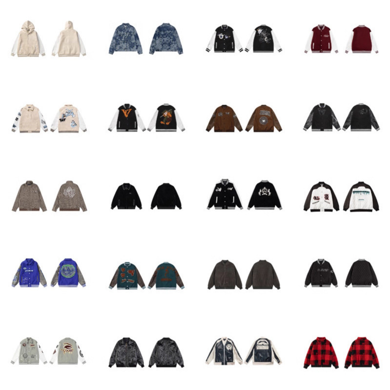 Luxury Version Quality Lv 25Ss Autumn/Winter Towel Logo Embroidered Leather Baseball Jacket Cotton Coat Luxury Version Quality Lv 25Ss Autumn/Winter Towel Logo Embroidered Leather Baseball Jacket Cotton Coat