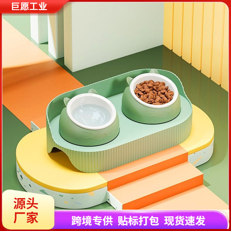 고양이 그릇 더블 그릇 자동 마시는 개 그릇 개 그릇 음식 그릇 테디 라이스 그릇 애완 동물 마시는 물 개 세라믹 고양이 용품