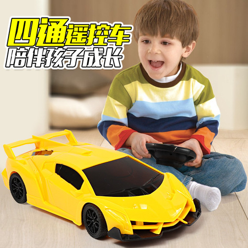 Remote Control Car Four-Way Steering Simulation Electric Toy Car 1:16 Scale Toy Sports Car Model Street Vendor Supply