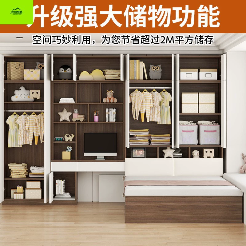 Татами, кровать для маленькой квартиры, шкаф, встроенный шкаф, стол, детская кровать, многофункциональная комбинированная кровать для хранения, гардеробная для спальни