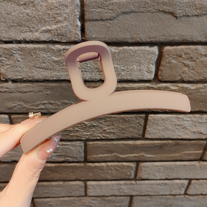 Internet celebridad clip de pelo francés de las mujeres de gran parte posterior de la cabeza horquilla clip de tiburón de alto grado agarre del pelo clip de pelo tocado