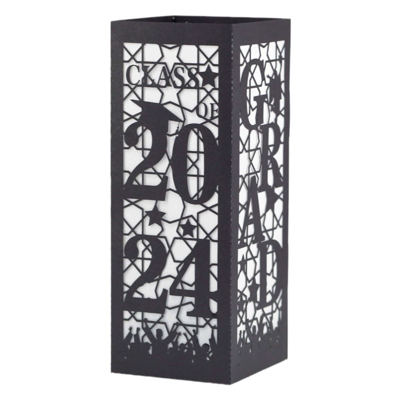 Амазонка выпускной сезон 2025 Вечеринка бумажный свет резьба лазер полый черный бумажный абажур ночной свет завод спот