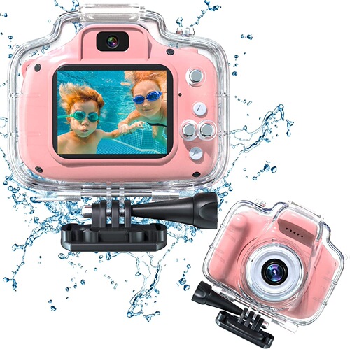 Amazon Sports Waterproof Stand Children's Mini Camera Children's HD Digital Camera Toy Can Take Photos