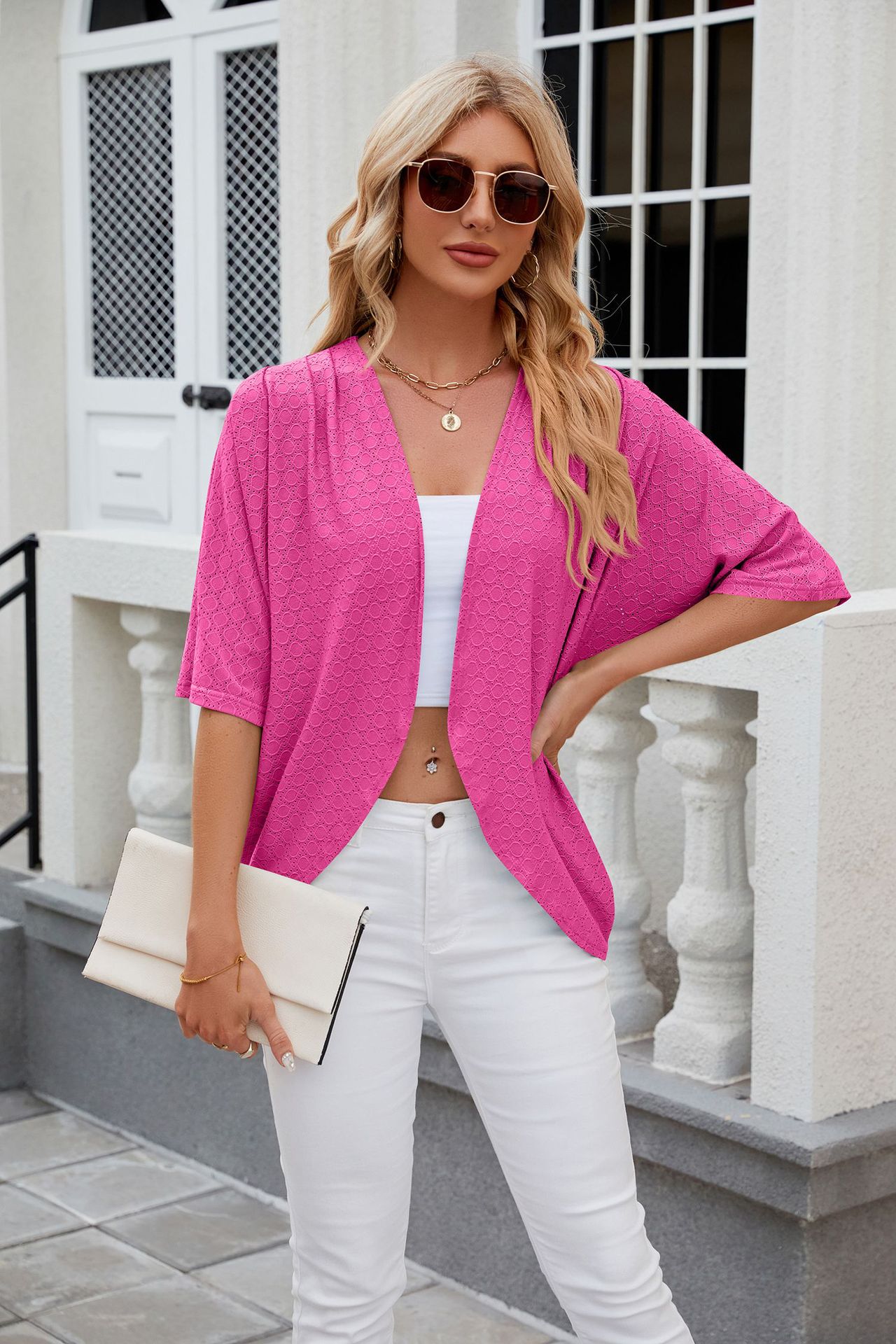 Women's Elegant Solid Color Placket Coat Cardigan display picture 37