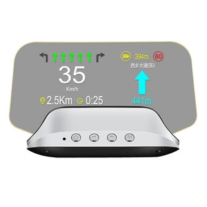 Cross-border universal car head-up display HUD vehicle navigation high-definition OBD+GPS dual-system floating speedometer