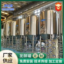 生产欧洲标准发酵罐 欧洲标准发酵罐 啤酒商酿设备精酿啤酒生产线