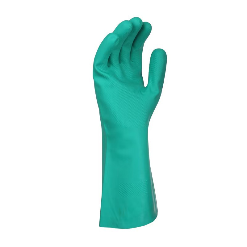 代尔塔 201802 耐酸碱丁腈防化手套 耐磨耐油劳保丁晴工作手套