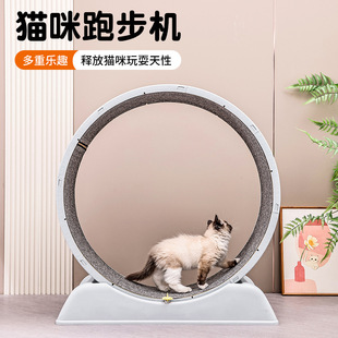 Cat Treadmill Silent Cat Climbing Frame Large Pet Toy Roller Fitness Exercise Plastic Cat and Dog Running Wheel Climbing