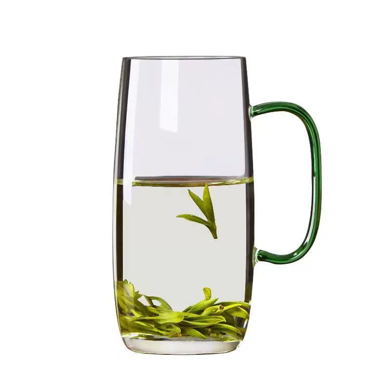 High borosilized glass bubble cup with a single -layer office water cup with a simple single cup with a simple single cup