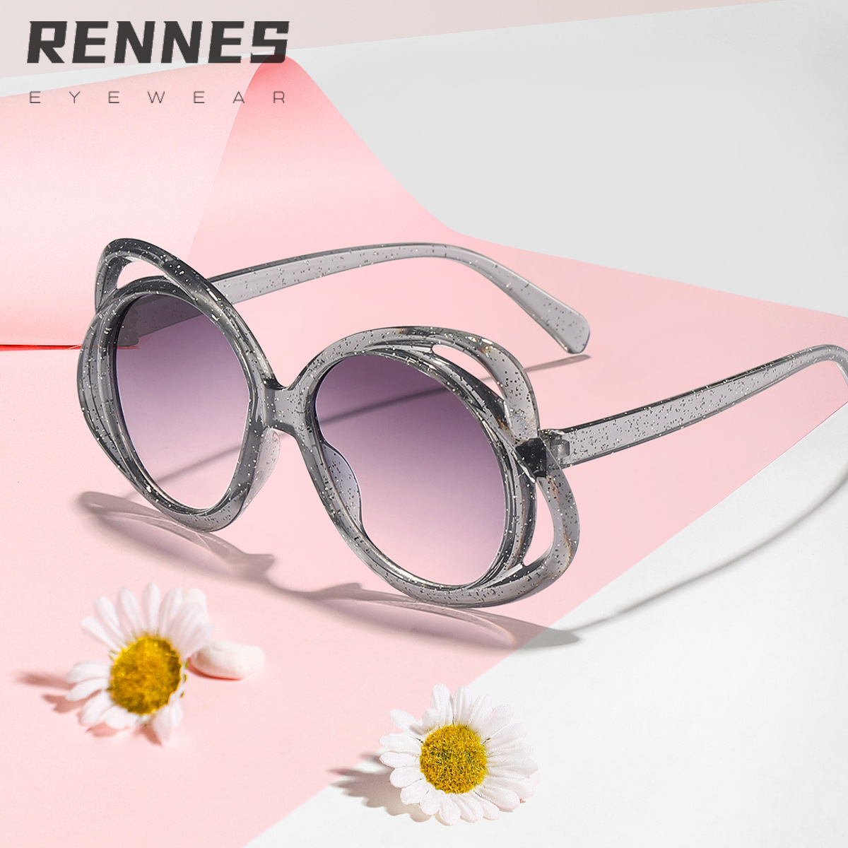 Nuevo estilo para niños, Europa, América, Y2K, nuevo diseño, personalidad, marco de mariposa hueca, gafas de sol, gafas de sol esenciales