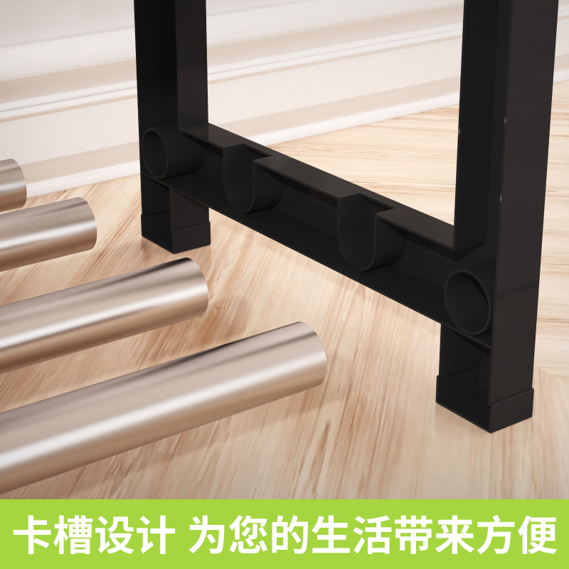 Estante de zapatos metálico multicapa económico y liviano, gabinete de almacenamiento compacto de lujo para el hogar