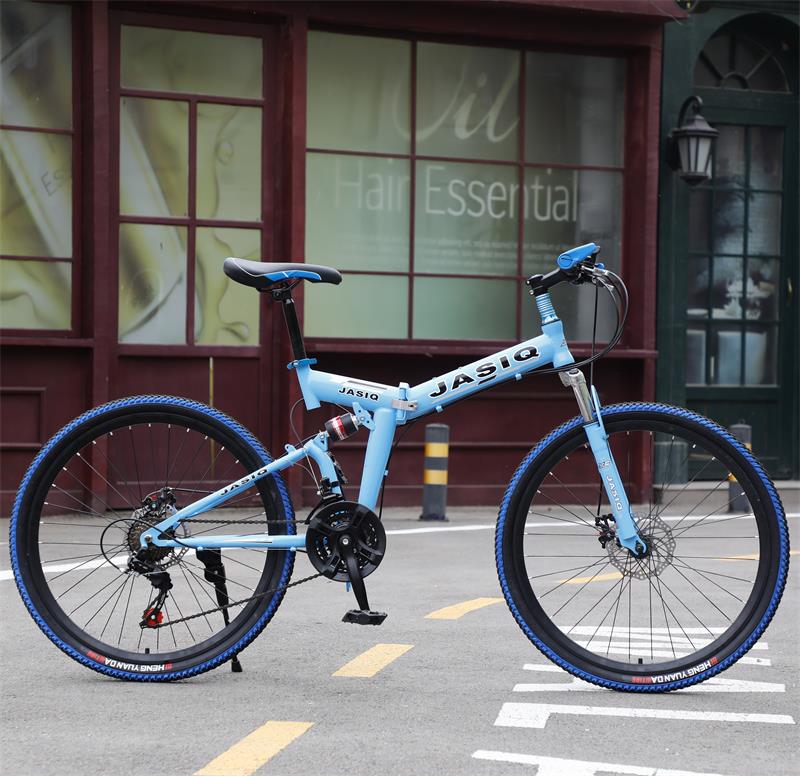21-speed blue spokes