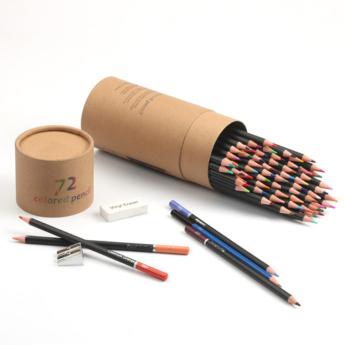 Cross-border hot-selling 75-piece colored pencil set, art painting, filling color lead, oil-based 72 color lead