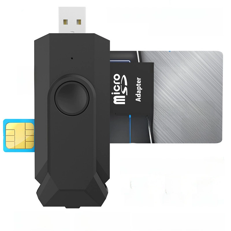 Производитель USB многофункциональная карта ридер SD/TF/SIM/IC карта четыре в одном для банковской карты с отчётом о налогах, умный считыватель