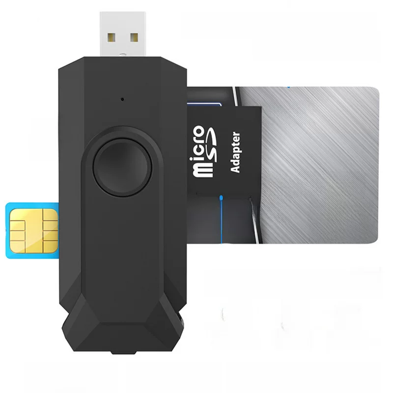Производитель USB многофункциональная карта ридер SD/TF/SIM/IC карта четыре в одном для банковской карты с отчётом о налогах, умный считыватель