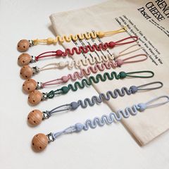 Cross-border Nordic simple style baby lace pacifier chain, anti-fall chain, biteable silicone anti-lost pendant