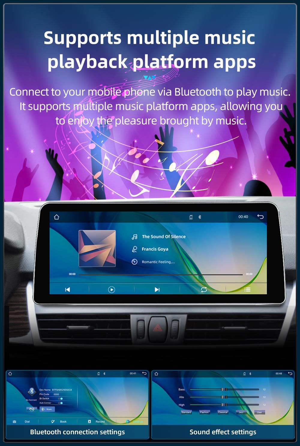 12.3inch Is Suitable for Bmw 2 Series F45 F46 Car Central Control Large Screen Navigation Carplay Player