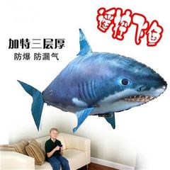 アルミ膜風船リモコンサメ誕生日パーティー配置リモコン飛魚インフレータブルサメ醜い魚風船卸売り