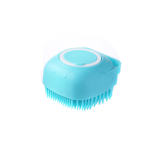 Cross-border pet bath brush, grooming brush, silicone scrubber—magic tool for bathing dogs, cats, and babies; pet care product