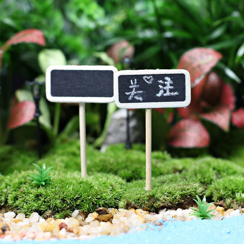 Завод микро Ландшафтный материал мини горшок DIY Рабочий стол мясистая деревянная маленькая доска креативное украшение маленькие украшения