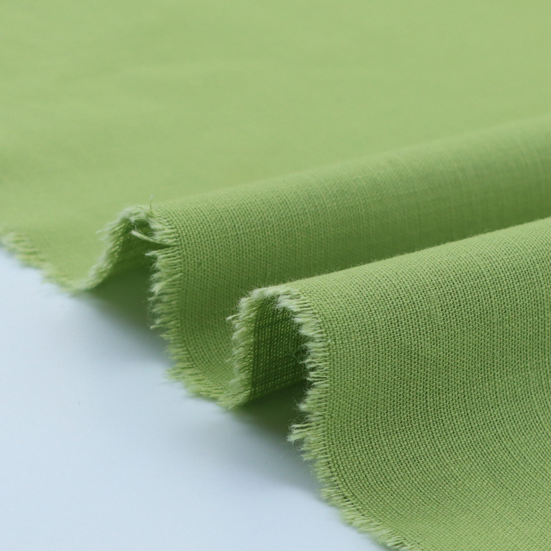 En stock tela de lino de bambú al por mayor 180g tela de lino de bambú elástico primavera y verano moda Pantalones de lino de bambú tela