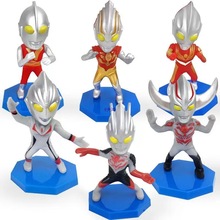 奥特曼玩具蛋糕装饰摆件迪迦咸蛋超人打怪兽儿童节生日烘焙插件