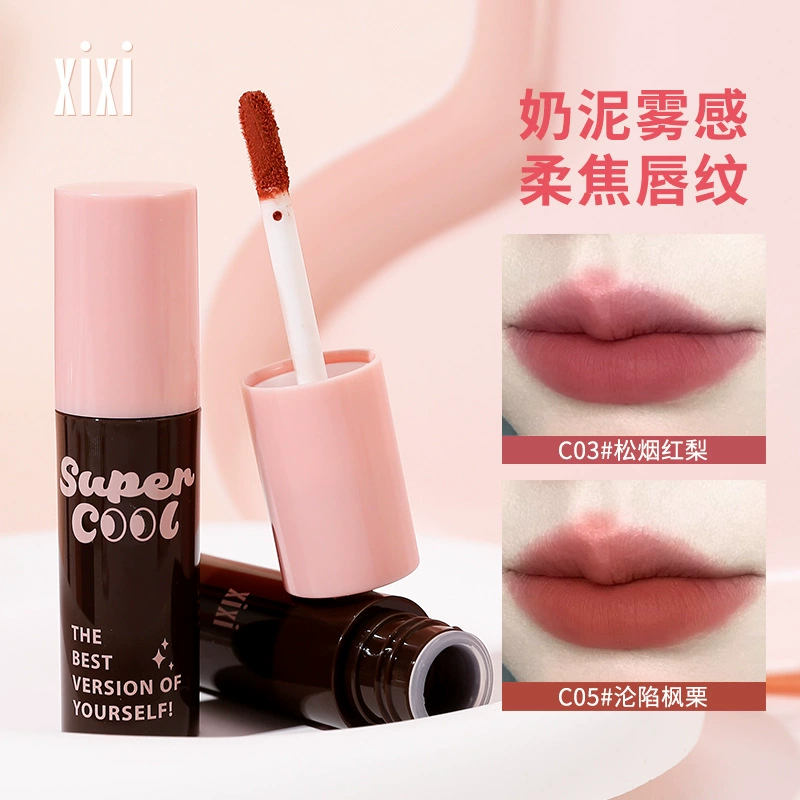 xixi Mousse, матовый бальзам‑помада, губная помада, блеск для губ, улучшает форму губ, стойкий эффект