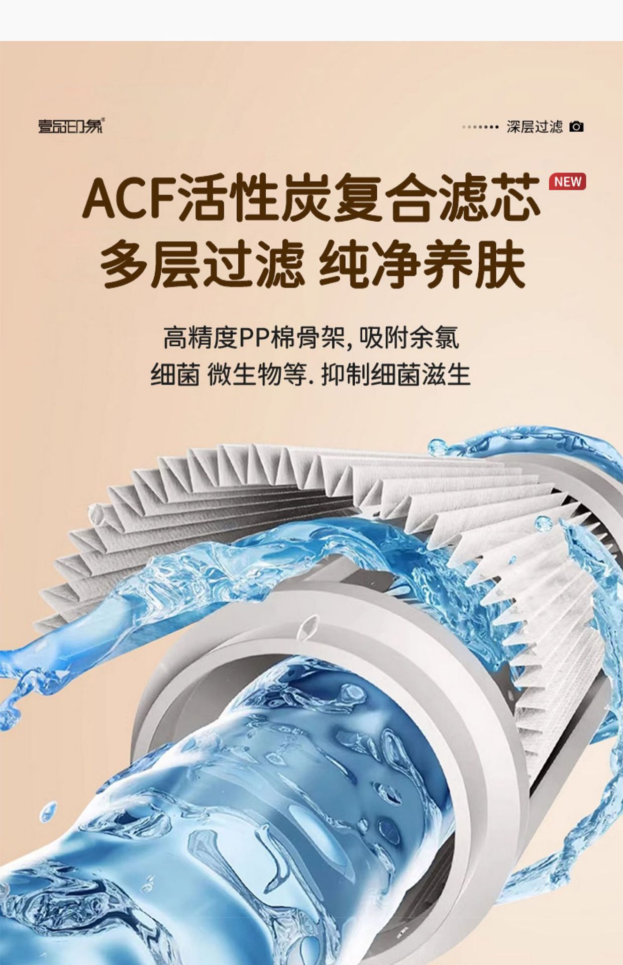 Pressurized filtration shower head, water heater, water purifier, household chlorine-removing, antibacterial, skin-beautifying, Thailand travel, bathing shower head undefined