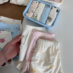 英国リヨセル子供用夏用爽やかで通気性のあるボーンレスでベタつかない下着、男の子と女の子用、4枚パック