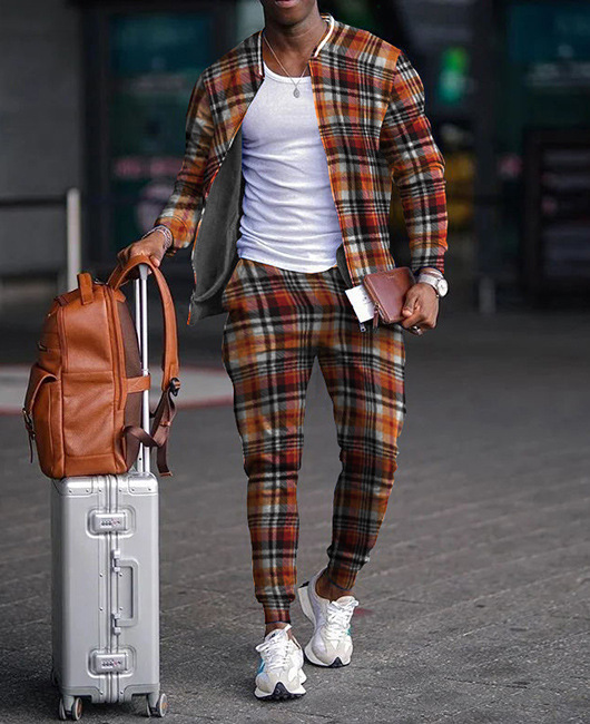 Traje básico simple de dos piezas a juego de colores Venta caliente de todo fósforo chaqueta de talla grande traje de pantalón WL9-ML1