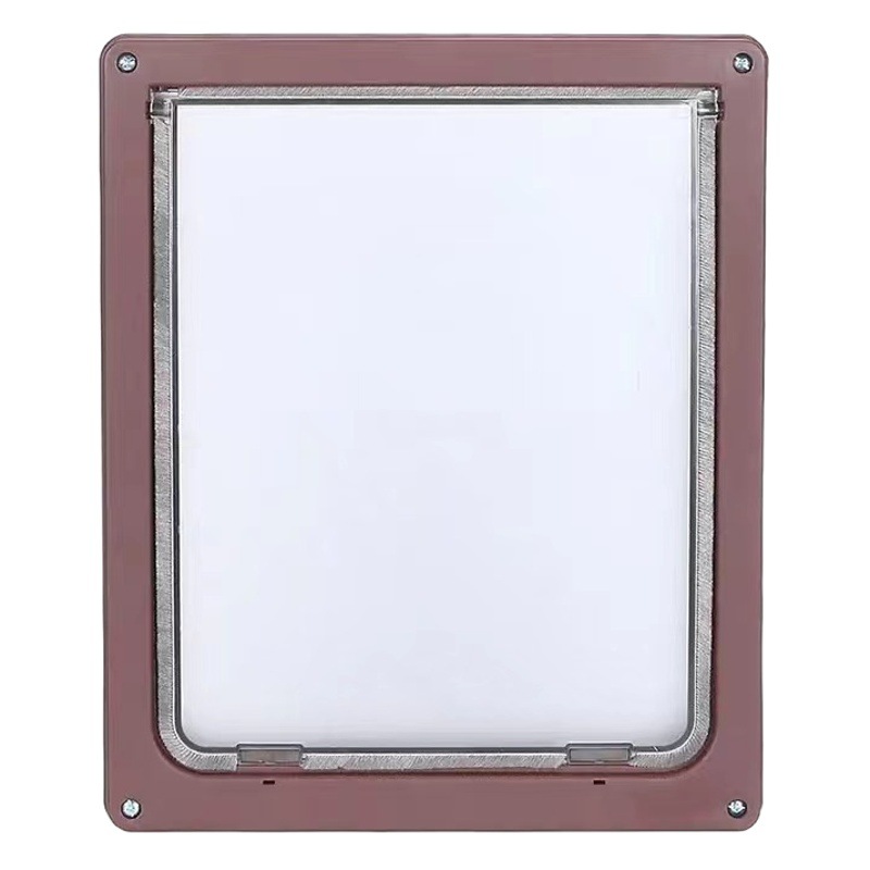 Suministros para mascotas gato puerta gato perro agujero de la puerta puede controlar el acceso de dos vías entrar libremente en la instalación de la puerta de la casa del perro del gato puerta del perro grande