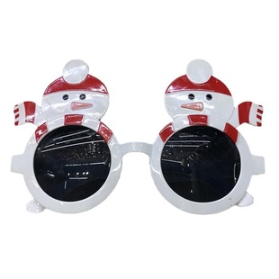Christmas holiday scarf snowman glasses atmosphere funny glasses Christmas party performance decoration props