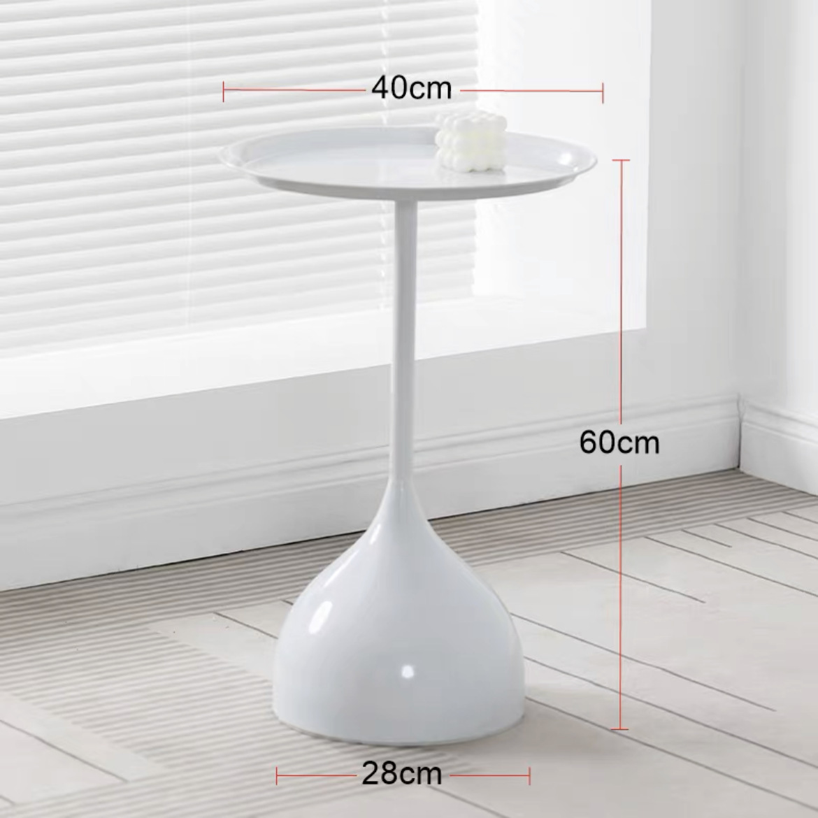 Crema estilo ins creativo hierro borde Mesa pequeño apartamento casa sofá sala de estar pequeña mesa de café bandeja piso esquina