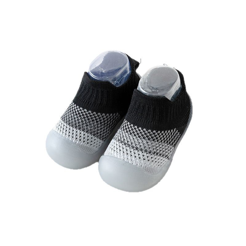 Zapatos para bebés de verano zapatos de malla para bebés antideslizantes con suela suave resistente al desgaste calcetines transpirables y cómodos