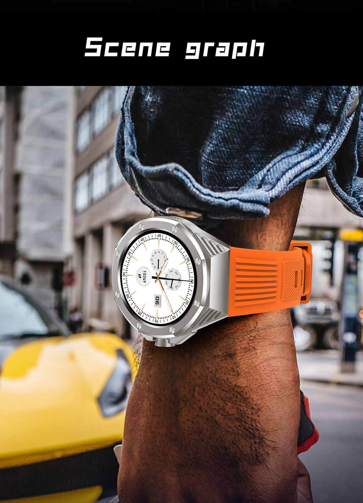 Reloj inteligente HT8 de 1,46 pulgadas con llamadas Bluetooth y codificador cardíaco_voghion.com